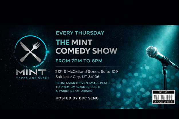 Mint Tapas and Sushi Comedy Show